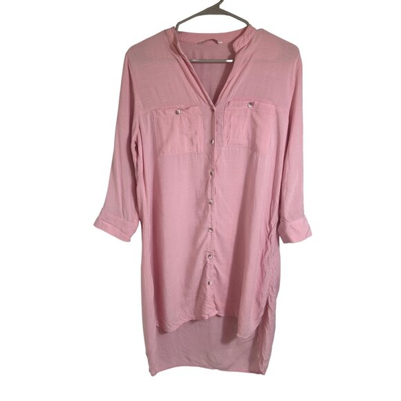 C&A Other - Button down shirt dress Pink Size Medium